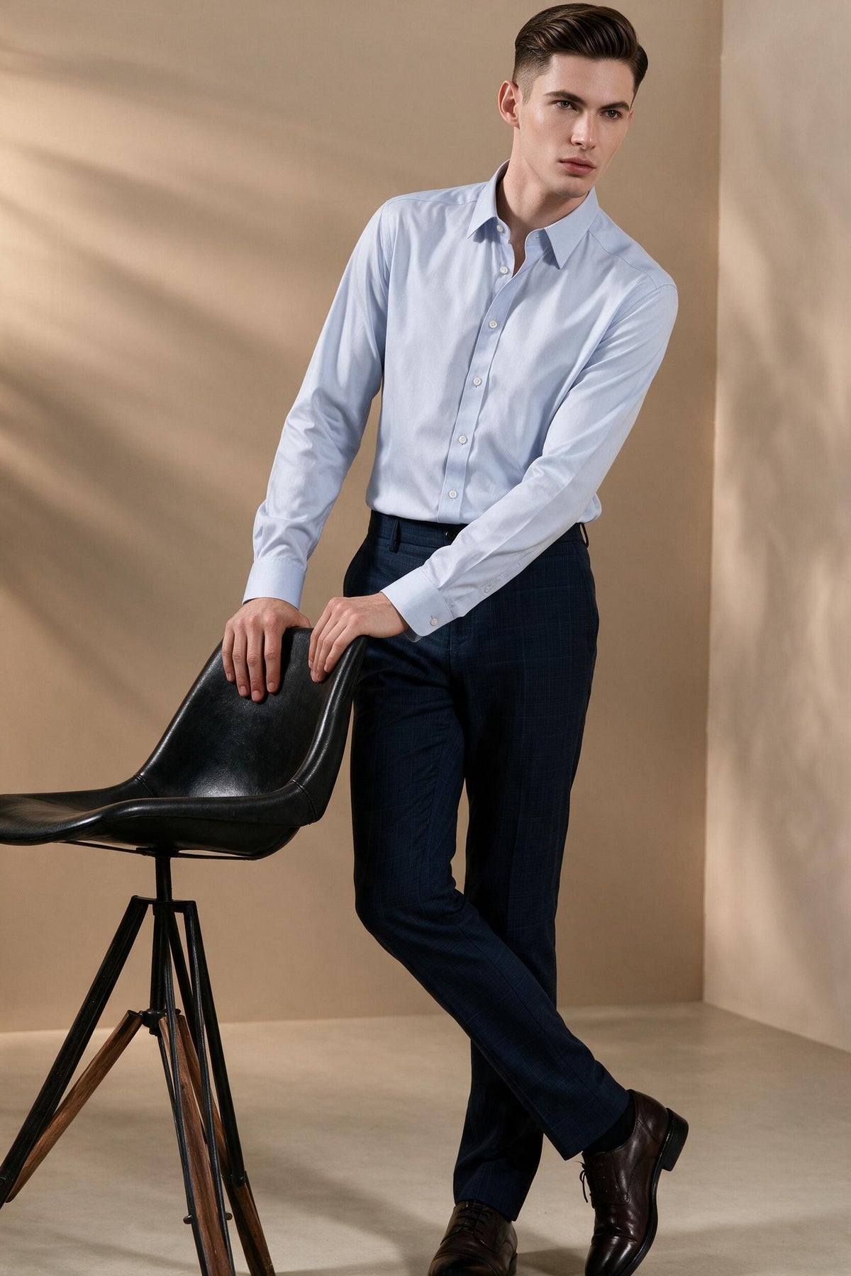 BLAACK MAN-blaack-anti-electrostatic-wool-blend-suit-pants-66455356-Blue