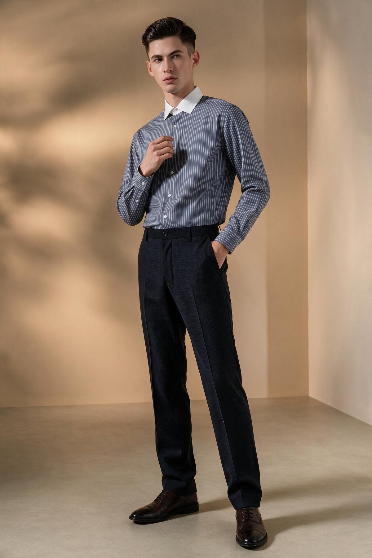 BLAACK MAN-blaack-anti-electrostatic-wool-blend-suit-pants-66455371-Blue