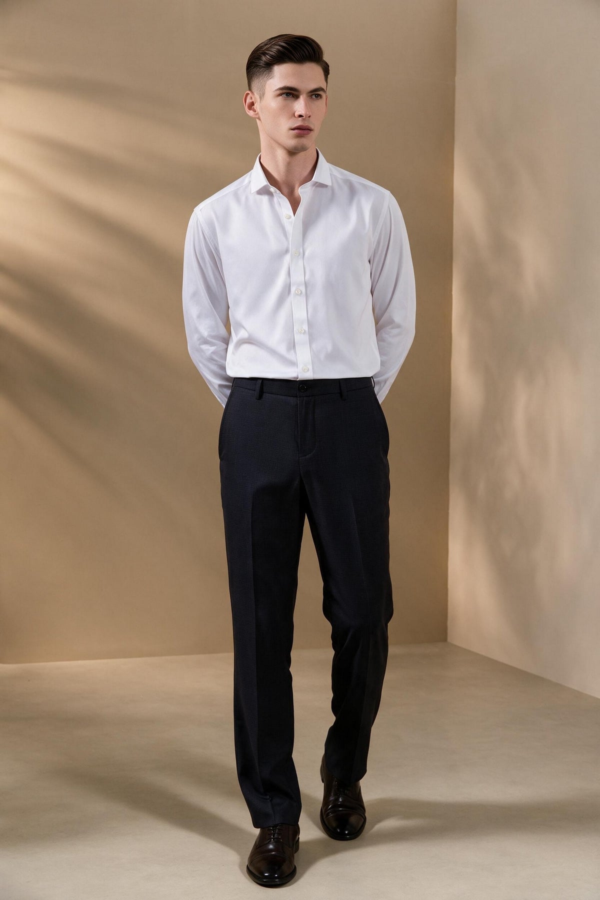 BLAACK MAN-blaack-anti-electrostatic-wool-blend-suit-pants-66455396-Brwon