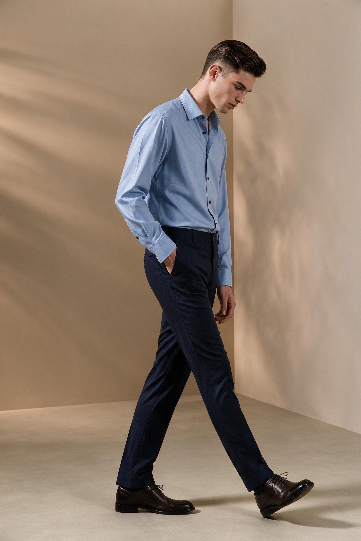 BLAACK MAN-blaack-anti-electrostatic-wool-blend-suit-pants-66455493-Blue