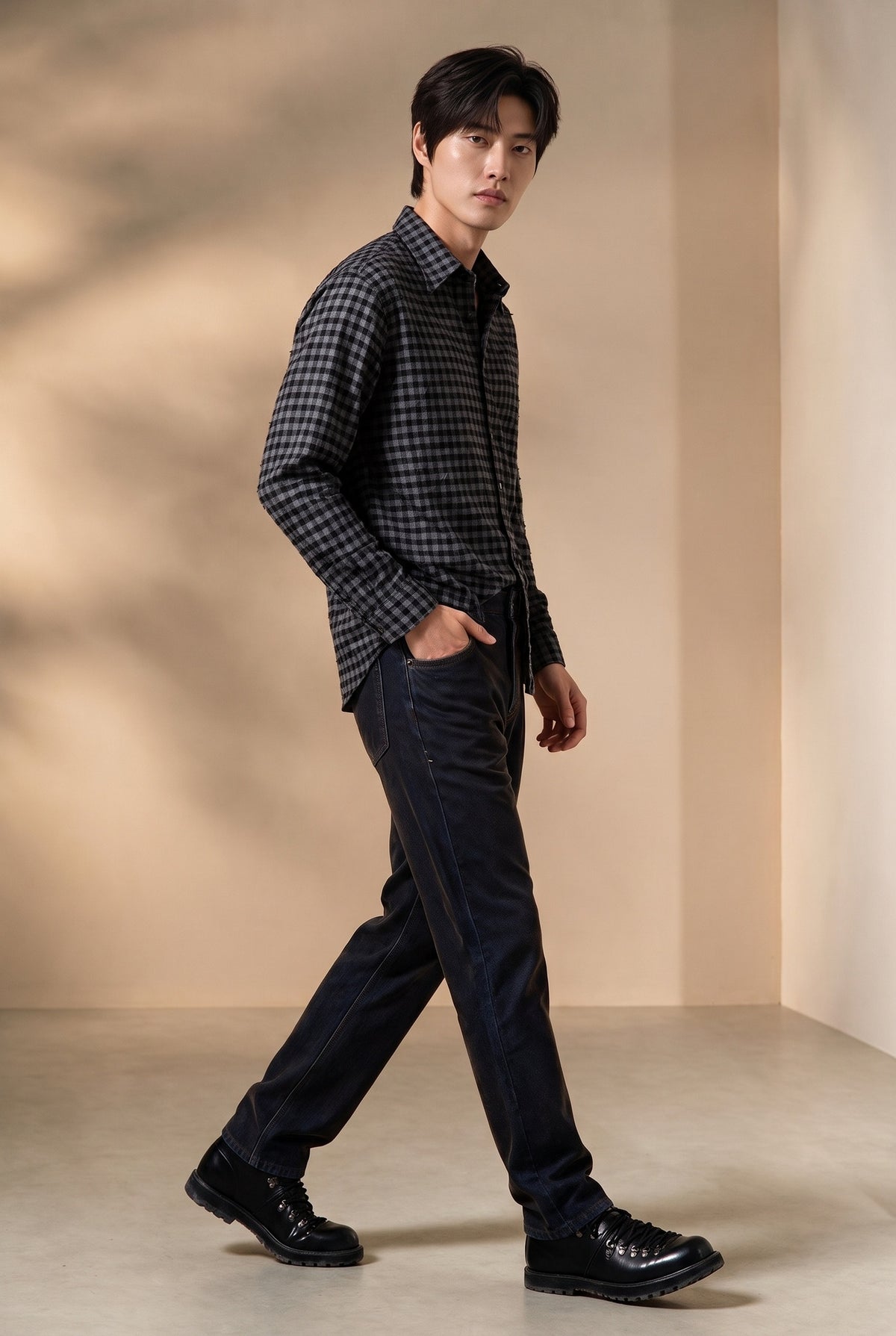 BLAACK MAN-blaack-high-cotton-regular-fit-jeans-66460001-Brwon