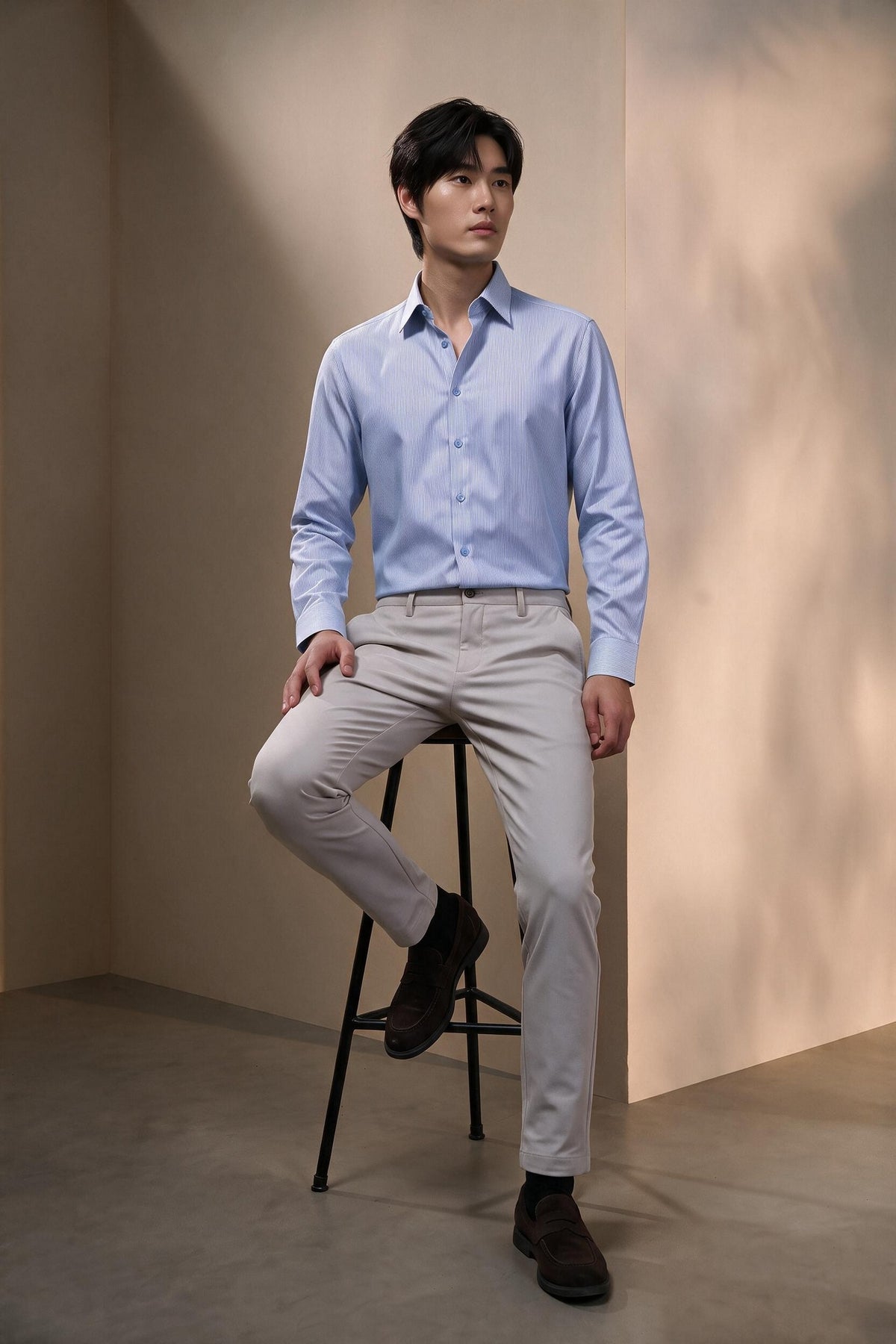 BLAACK MAN-blaack-wool-blend-hidden-elastic-waistband-chinos-66461507-Beige