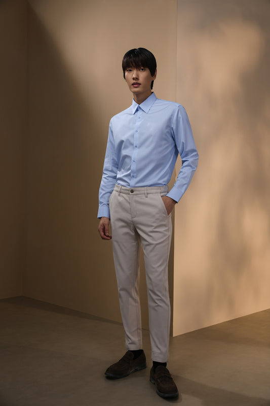 BLAACK | Wool Blend | Hidden Elastic Waistband Chinos