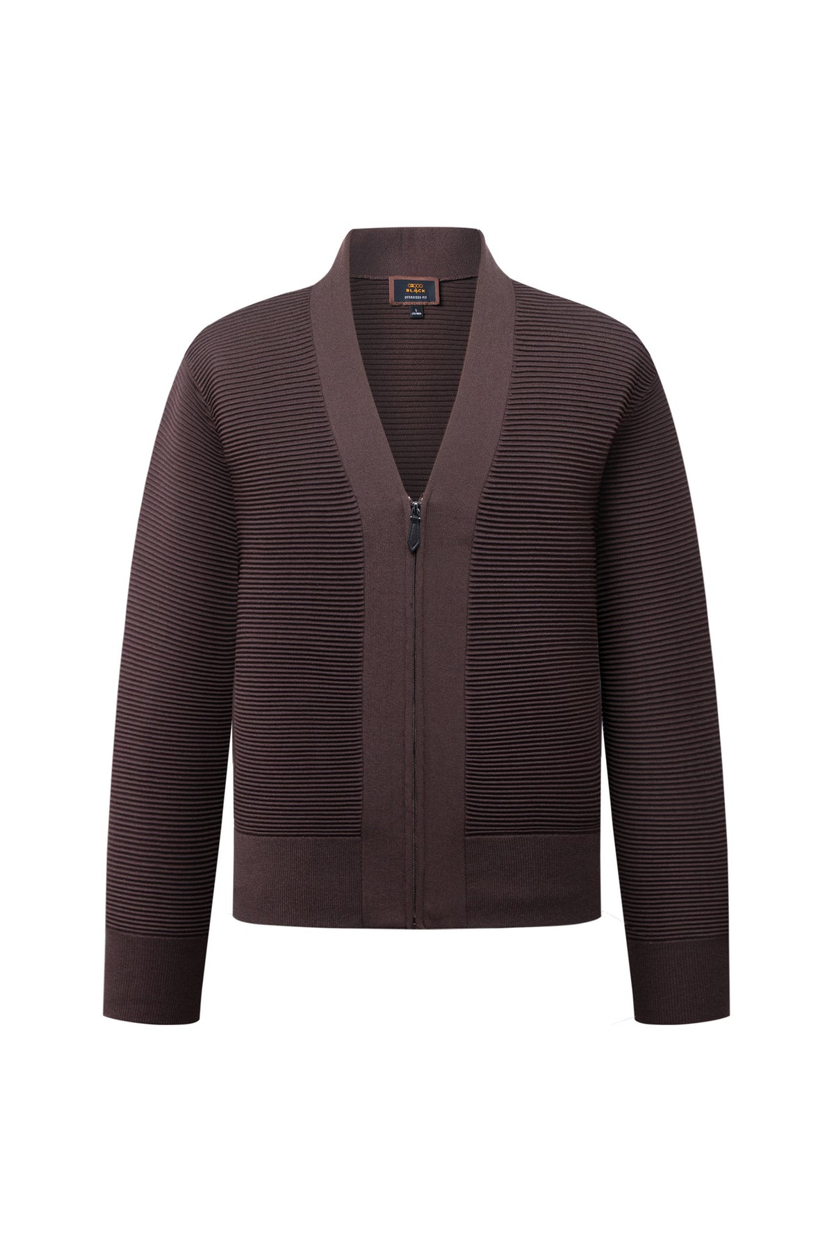 BLAACK MAN-blaack-machine-washable-cotton-blend-cardigan-66471136-Brwon