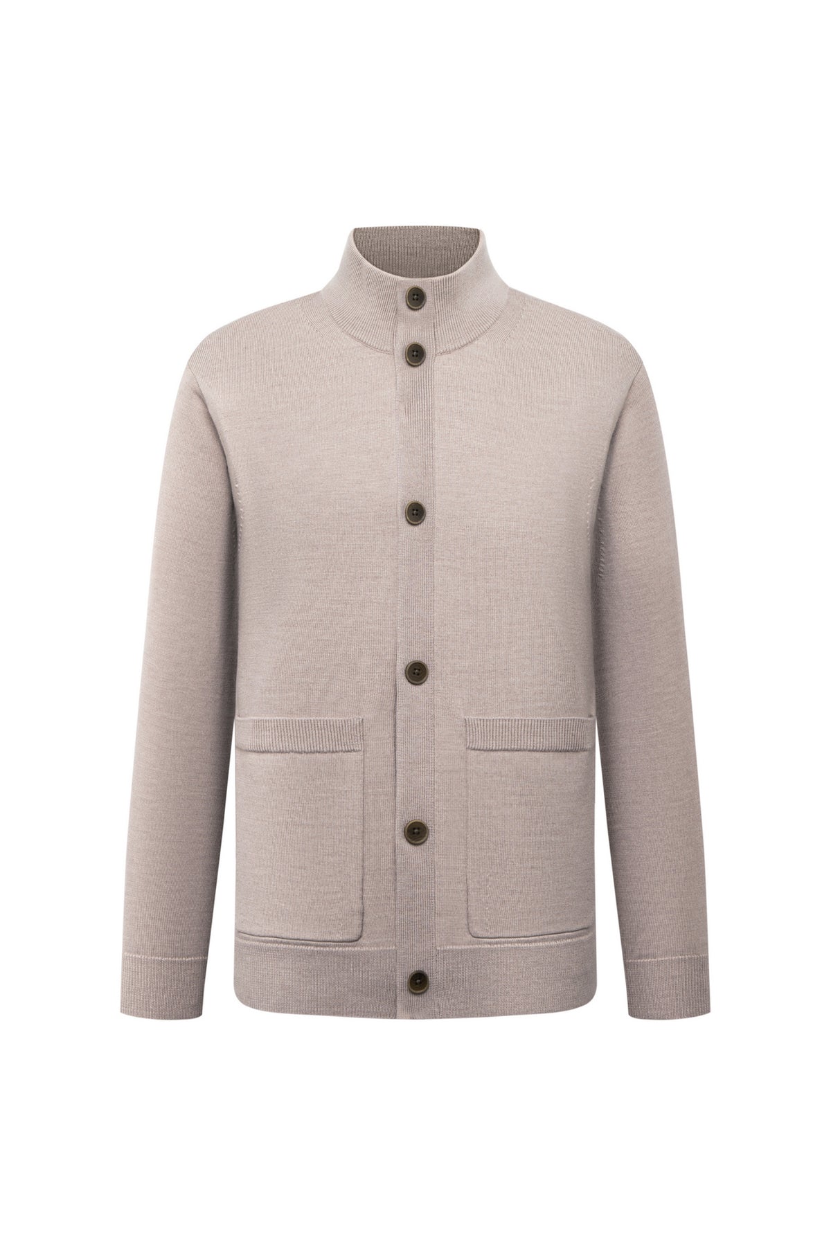 BLAACK MAN-blaack-wool-blend-machine-washable-cardigan-66475144-Beige