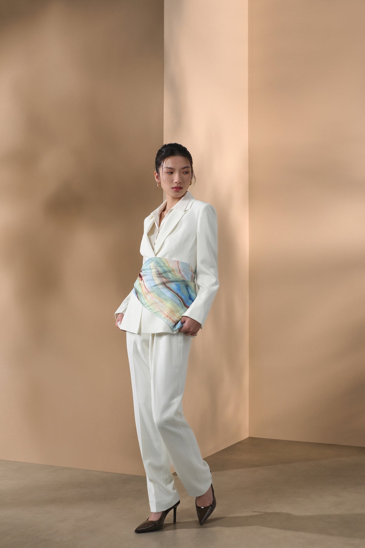BLAACK WOMAN-blaack-twill-machine-washable-suit-pants-66957033-White